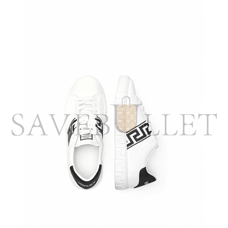 VERSACE EMBROIDERED GRECA SNEAKERS 
